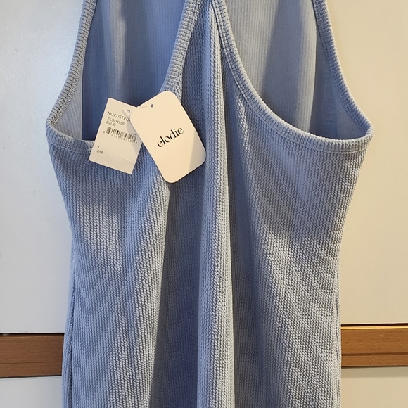 NWT- ELODIE Nordstrom Ribbed Knit Mini Dress with O-Ring on back. Size Large $15 - Picture 3 of 16